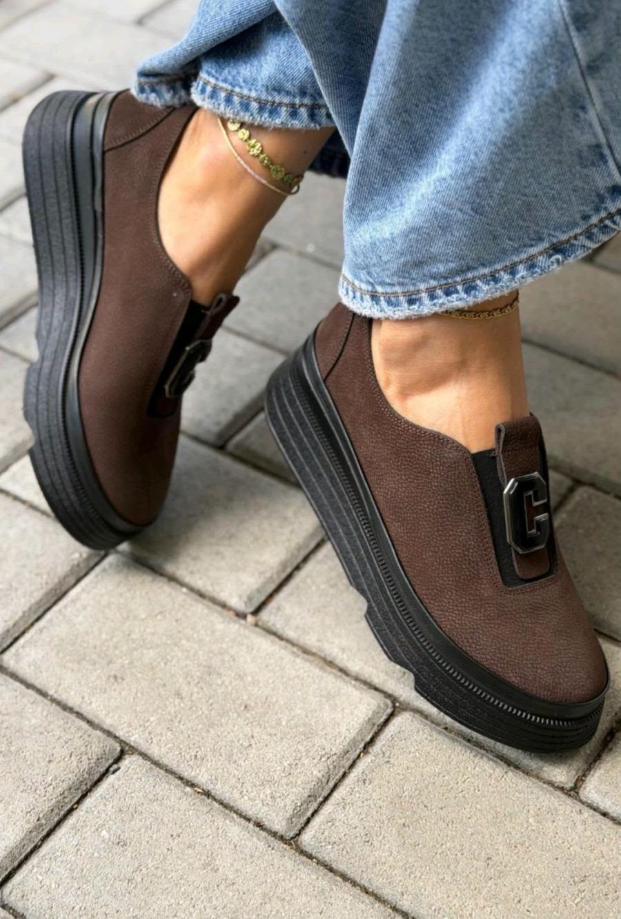 Tutto bene csoki barna slipon  ( P593 05 T6/ 99)