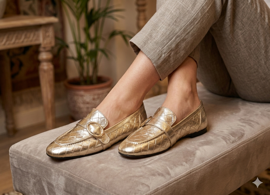 Secretshoes/ Tutto Bene arany mokaszin (4113/ALTIN deri)Secretshoes/ Tutto Bene arany mokaszin (4113/ALTIN deri)